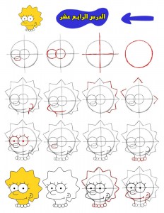 كيفية رسم سيمبسون