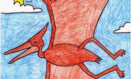 تعلم رسم ديناصور طائر