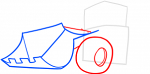 كيف ارسم بلدوزر