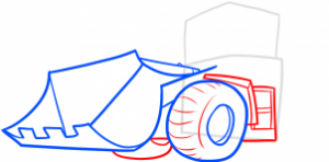 كيفية رسم جرافة