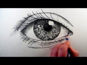 تعلم رسم عيون - بخطوات سهلة وبسيطة - تعلم الرسم