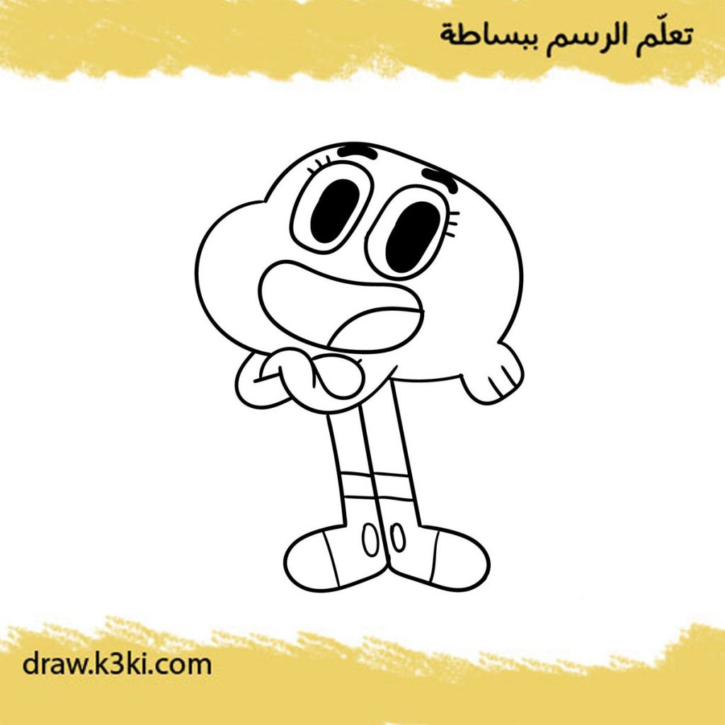 تلوين دارون شخصيات غامبول