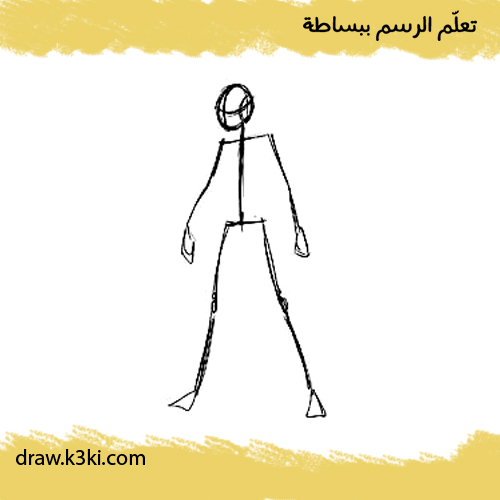 الخطوة الأولى: كيفية رسم جسم الأنيمي